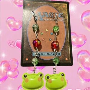 Frog Charm Kids Earrings